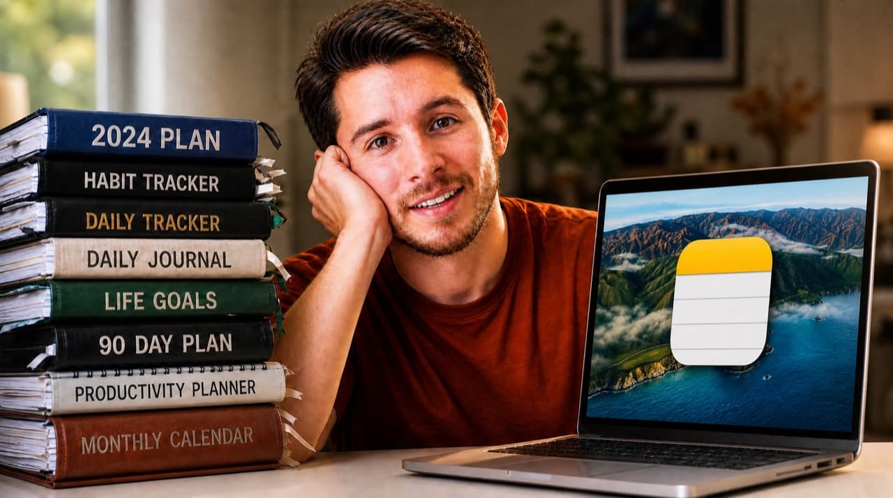 Thumbnail concept: blank screen guilt